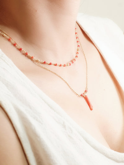 Corali necklace with coral