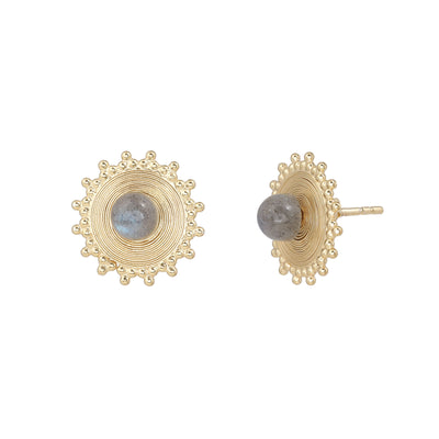 Kedia earrings with garnet