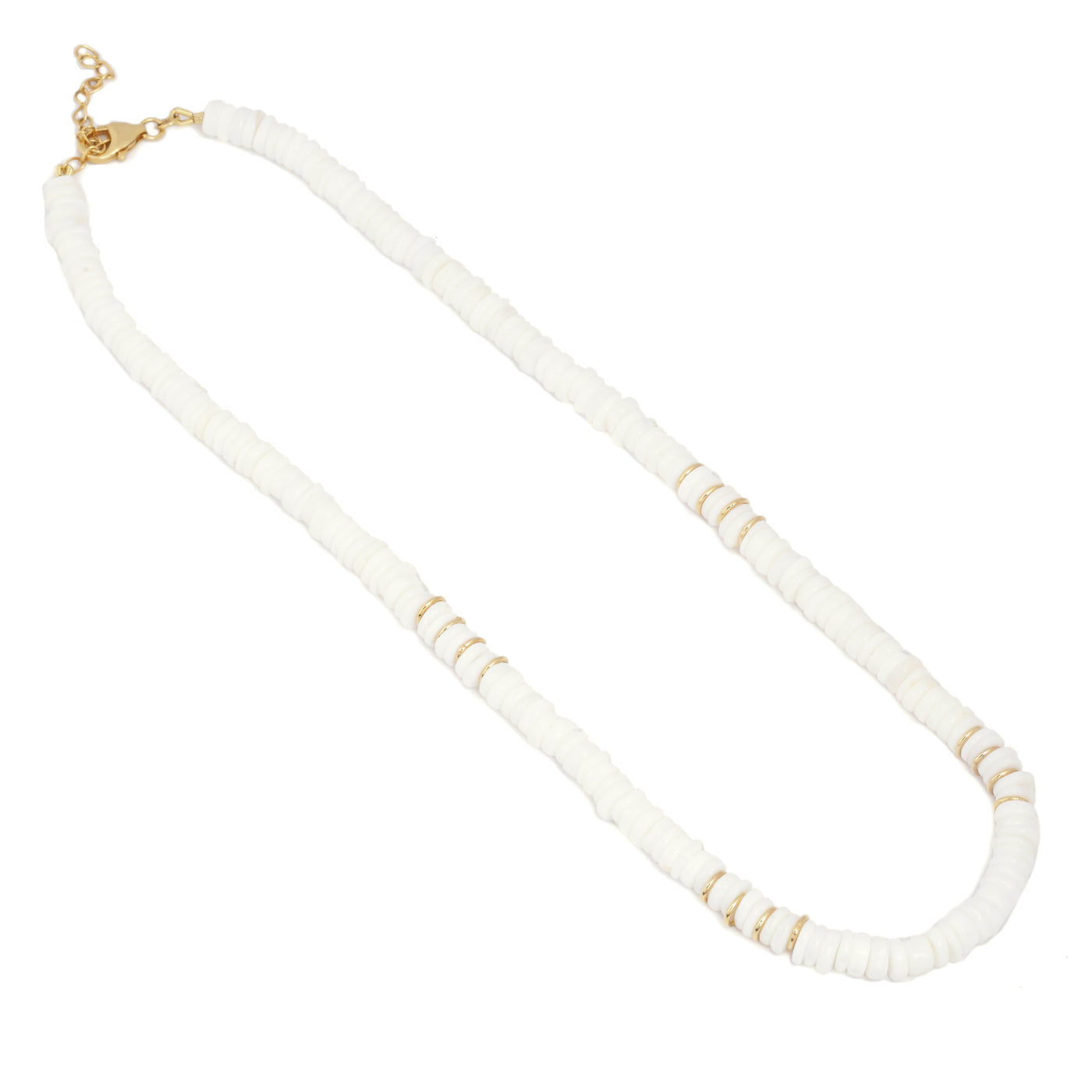 White Opal beads necklace