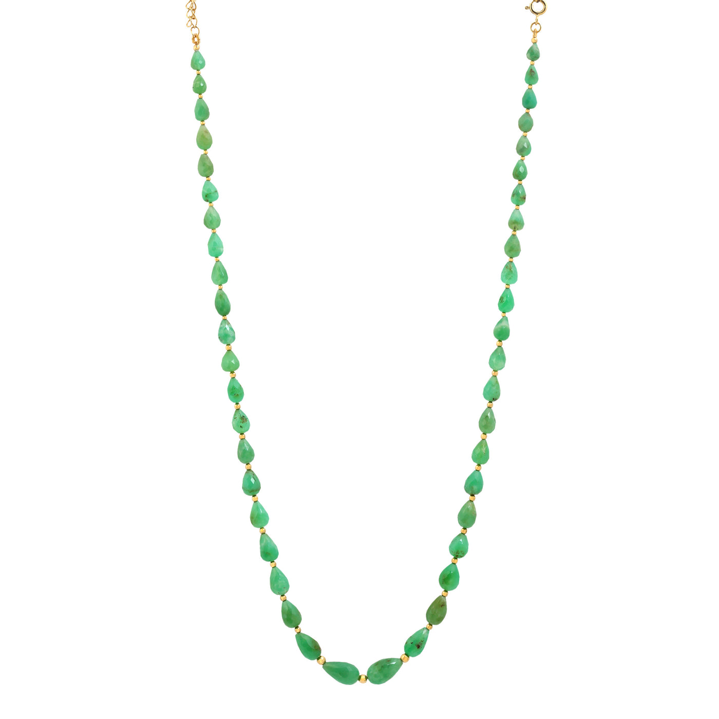 Selia necklace in chrysoprase