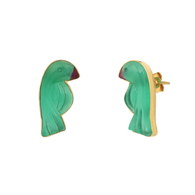 Parrot Gold Earrings