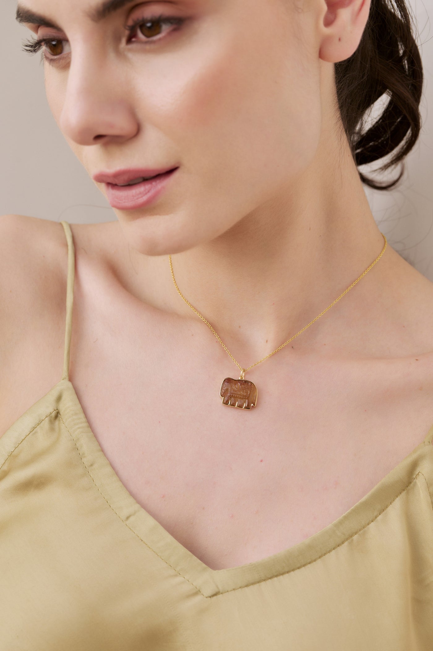 Elephant Gold Necklace