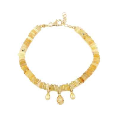 Amara bracelet with yellow opal
