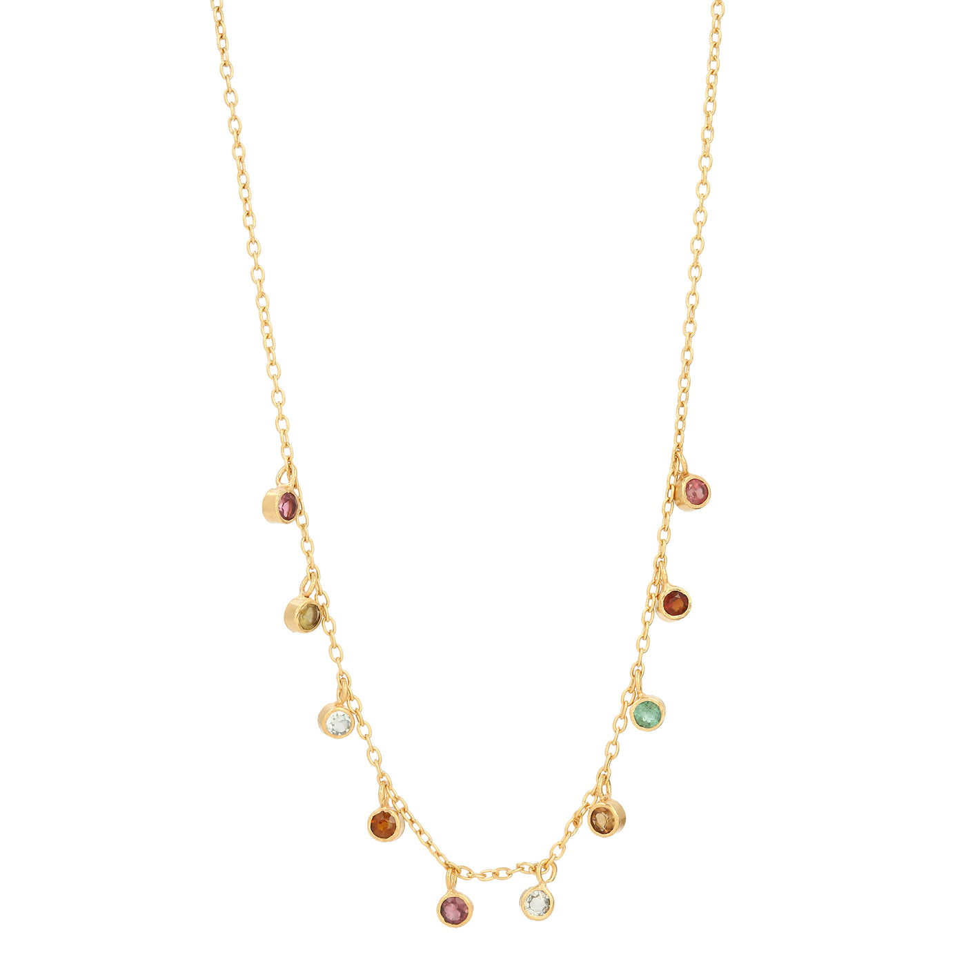 Ameera necklace with multi tourmaline