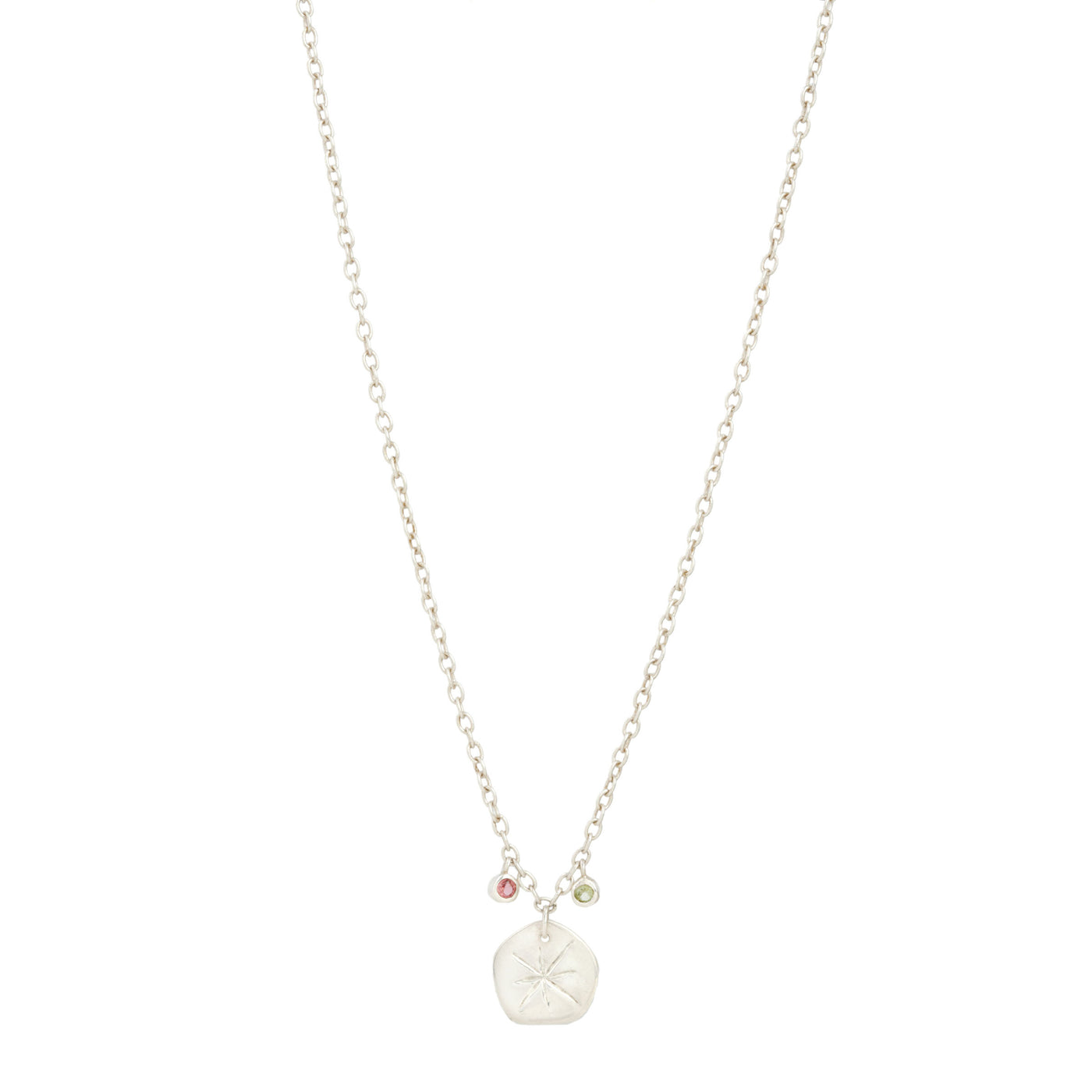 Andromeda necklace, gold plated, silver, minimal jewellery, semi precious stone