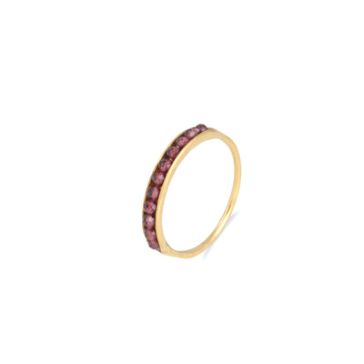 Elis ring handcrafted with garnet