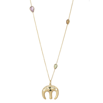 Tish necklace with tourmaline