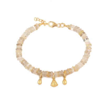 Masego bracelet with golden rutilated