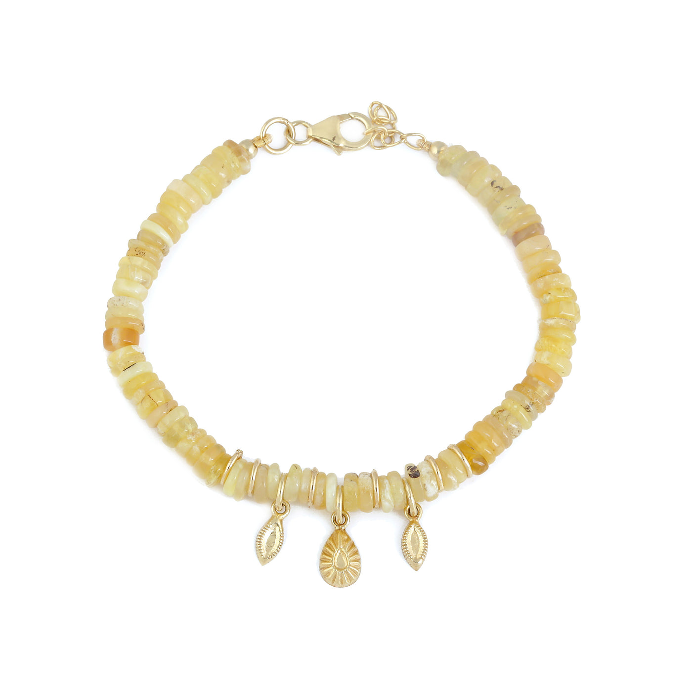 Nia bracelet with yellow opal